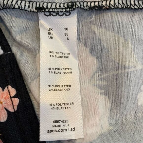 ASOS Floral Maternity Dress Size 6 - Picture 8 of 10